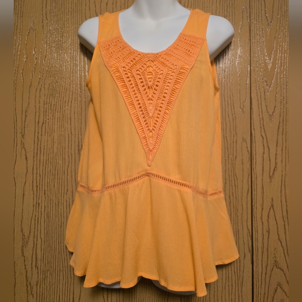🌟4/$25 Maurices NWT Vibrant Orange Tank Top Sz S